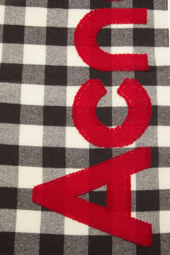 (image for) Delicious Check logo scarf